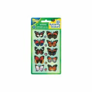 Vlinder 3d stickers rood
